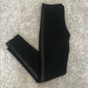 NWOT VS PINK leather side panel legging